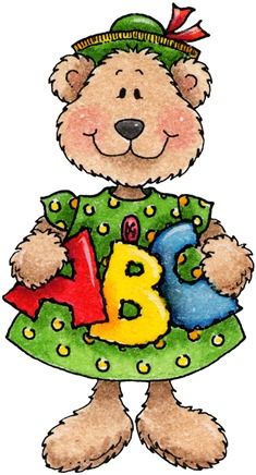 Abc teddy bear imagenes de decoracion para bebes clipart