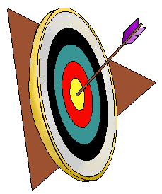 Archery clip art targets and arrows