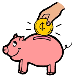 Piggy bank clip art clipart 3