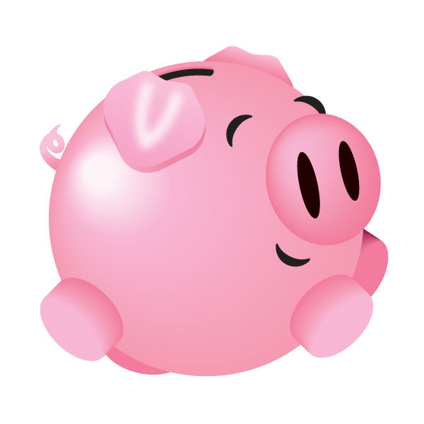 Piggy bank clip art clipart 4
