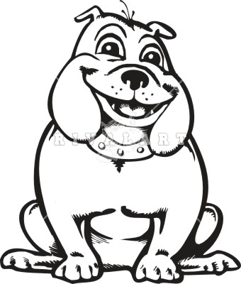 Happy bulldog clipart free clipart images