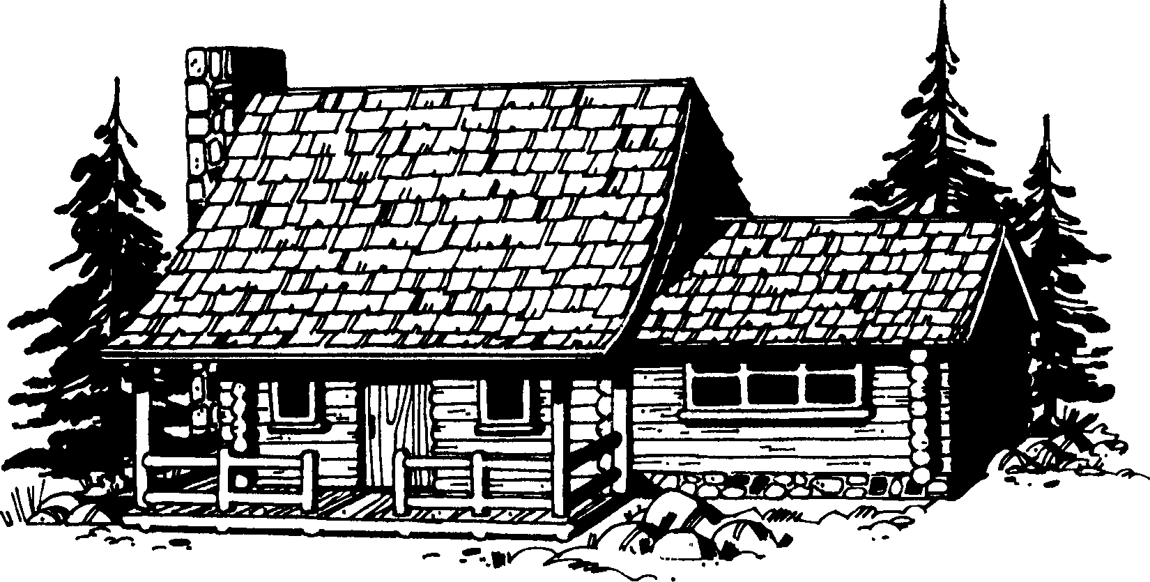 Free Log Cabin Black And White Download Free Clip Art Free Clip Art On Clipart Library