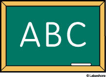 Abc chalkboard clipart
