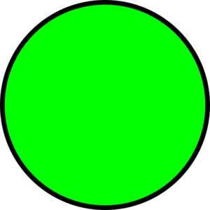 Dark green circle clipart kid 2