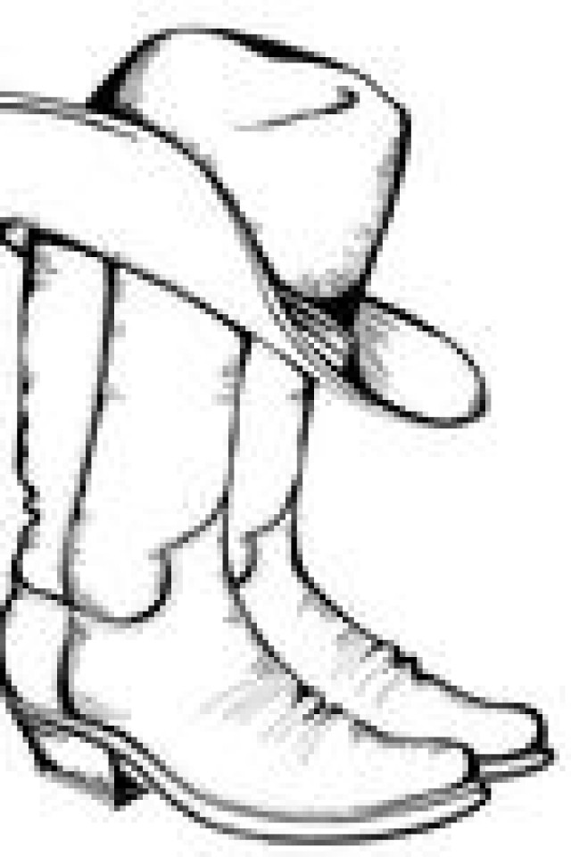 Free Cowboy Boots And Hat Silhouette, Download Free Cowboy Boots And