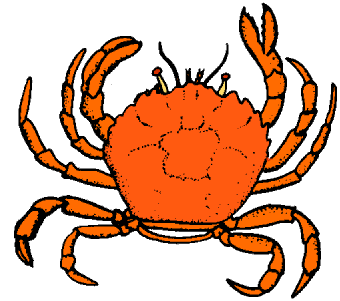 Crab clipart image a cartoon clip art of a crab dancing in the