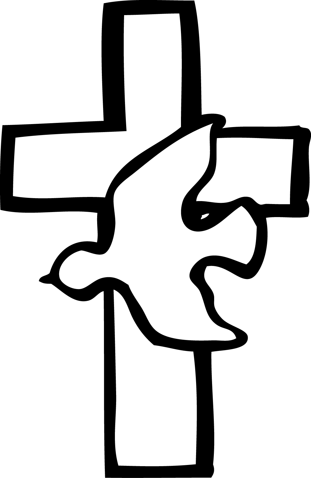 Cross clipart black and white free images 3