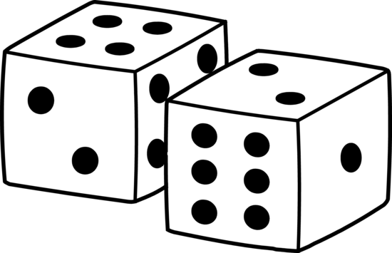 Dice clip art things that use numbers along with red rose clip art