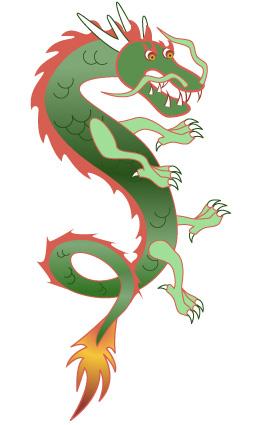 Chinese dragon clip art