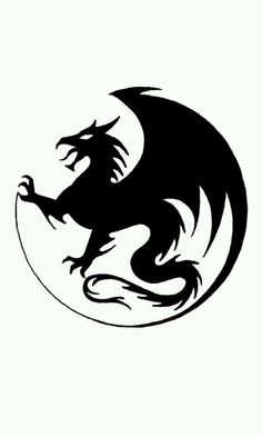 Flying dragon silhouette free clipart images