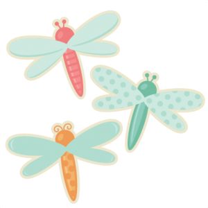 Dragonfly set svg cutting file cute dragonfly clipart dragonfly