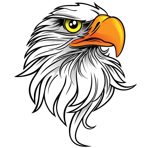 Free eagle head clip art download free vector art beading