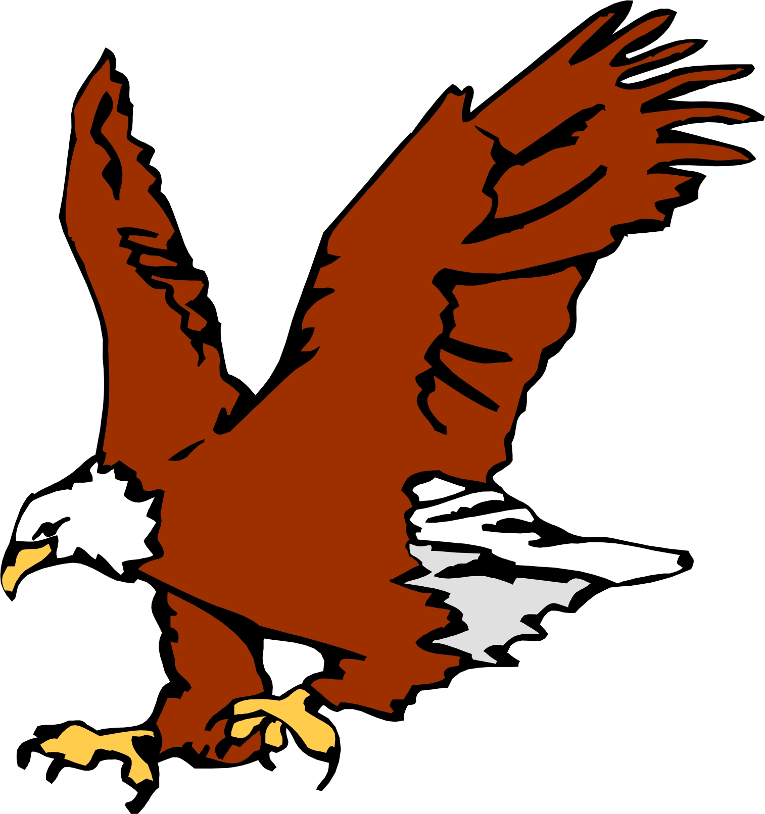 Cartoon eagles clip art