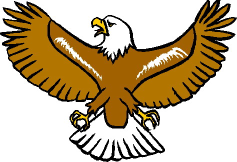 Eagle clip art with raised wings free clipart images 3