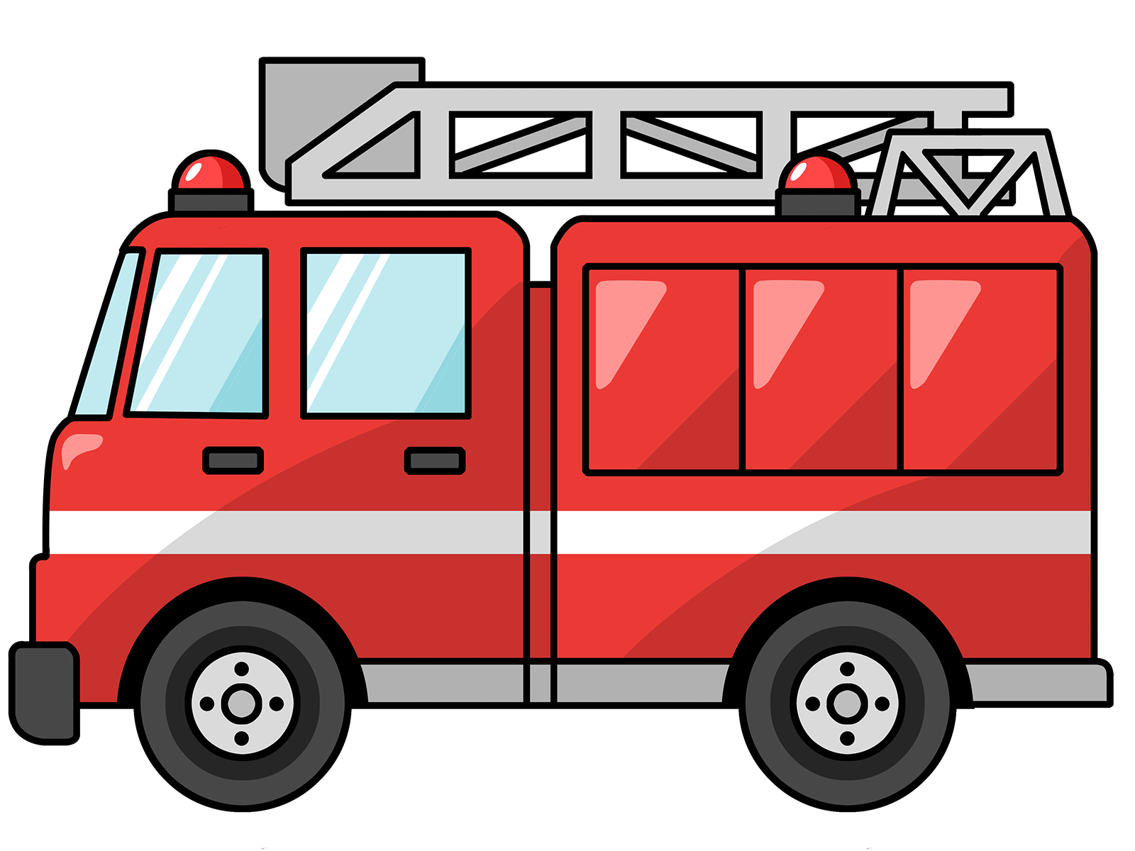 clipart of fire trucks