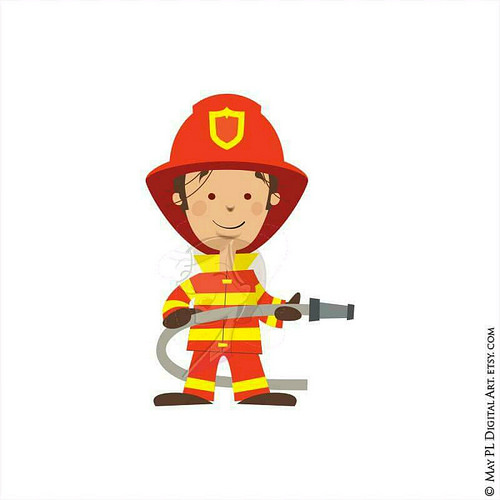 Fireman have finished my firefighter clip art set excited to include