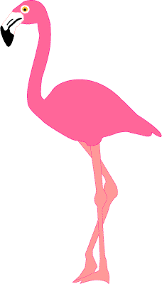 Pink flamingo cartoon clipart clipart kid 2