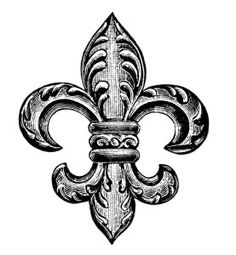 Fleur de lis printables french floral scrolls objects others on clipart