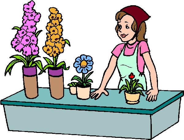 Floral delivery clipart