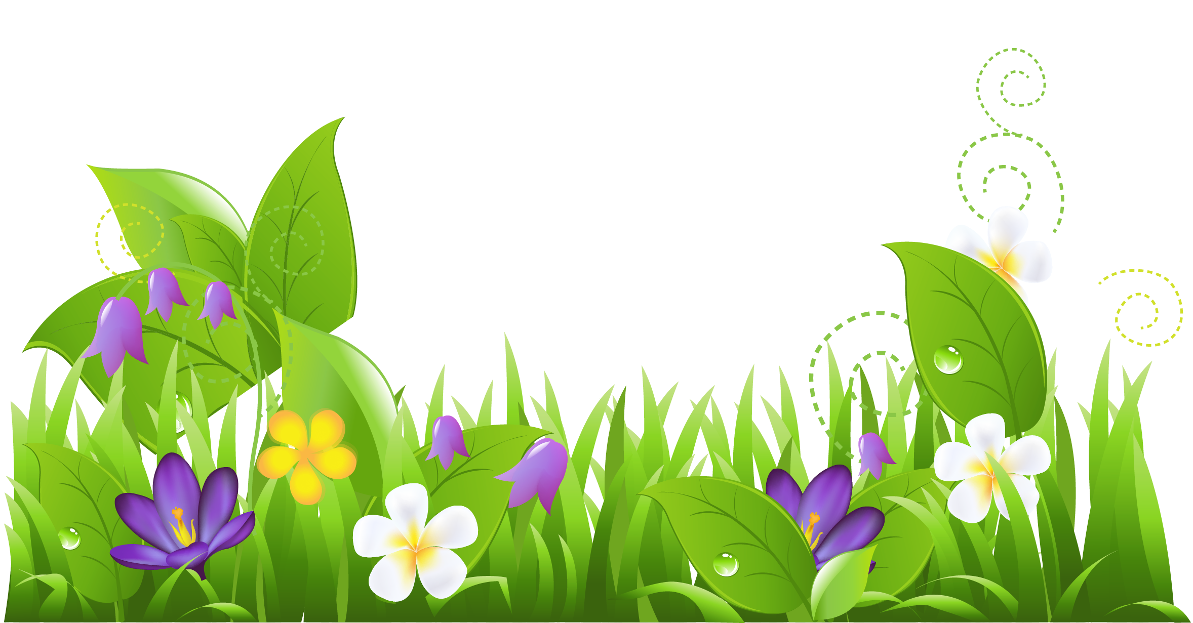 Grass and flowers clipart clipart clipart image