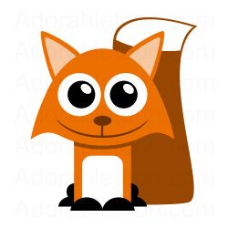 Fox clipart animal clipart scrapbook fox fox vector nursery 2