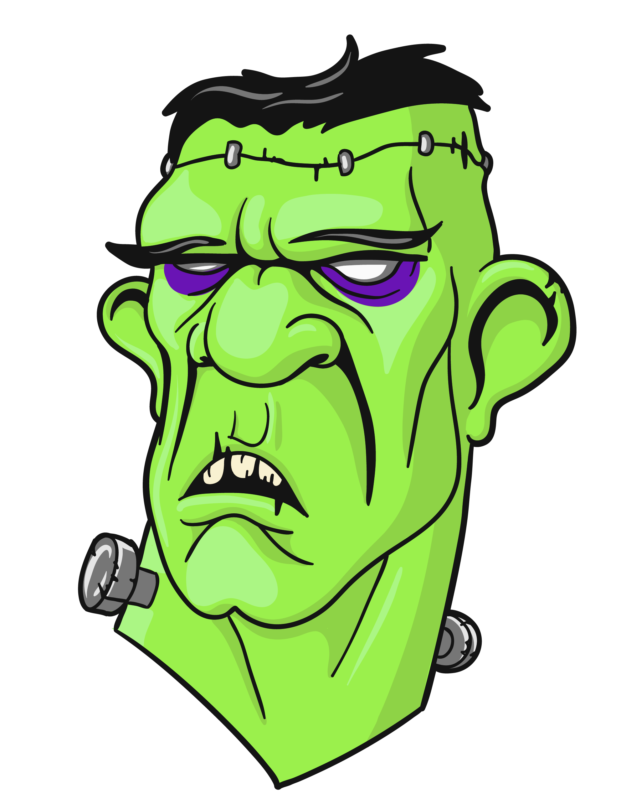 Frankenstein head clipart