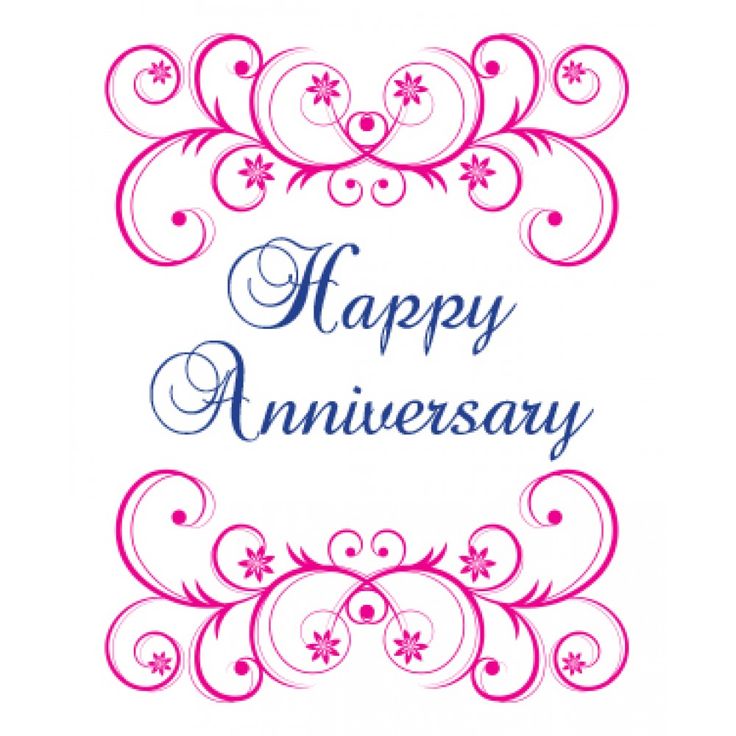 Congratulations With Wedding Anniversary Clip Art Library
