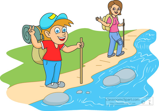 Hiker free camping and hiking clipart graphics images 2