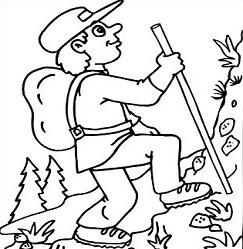 Hiker free hiking clipart image