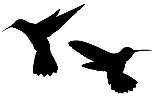 hummingbird silhouette clipart people