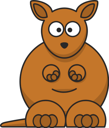 Free kangaroo clipart picture 5 of 9