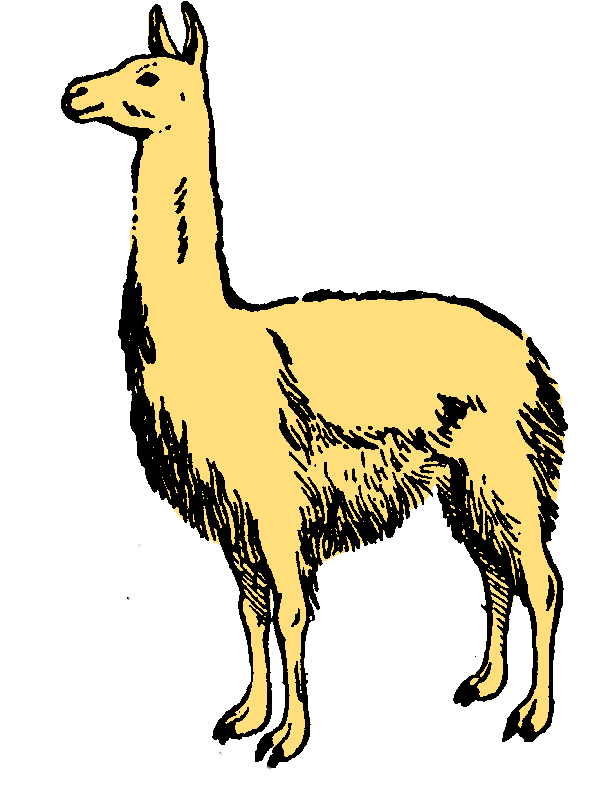 llama clip art - Clip Art Library