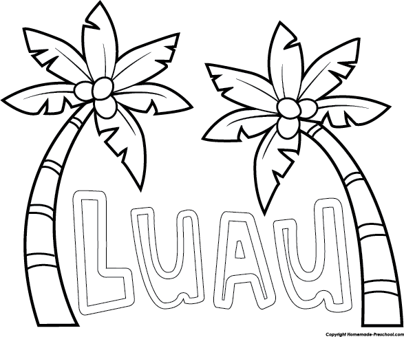 Free luau clipart 3