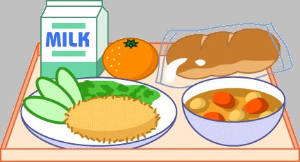 healthy school lunch cartoon - Clip Art Library