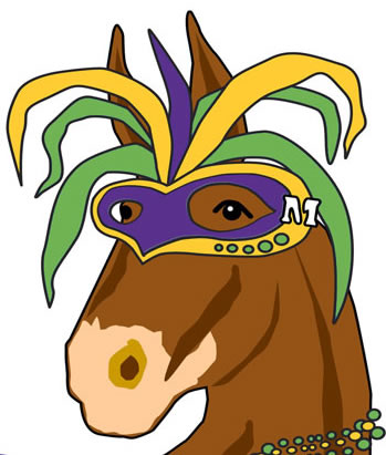 Mardi gras party mule graphic free clipart images