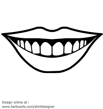 Mouth clip art black and white free clipart images