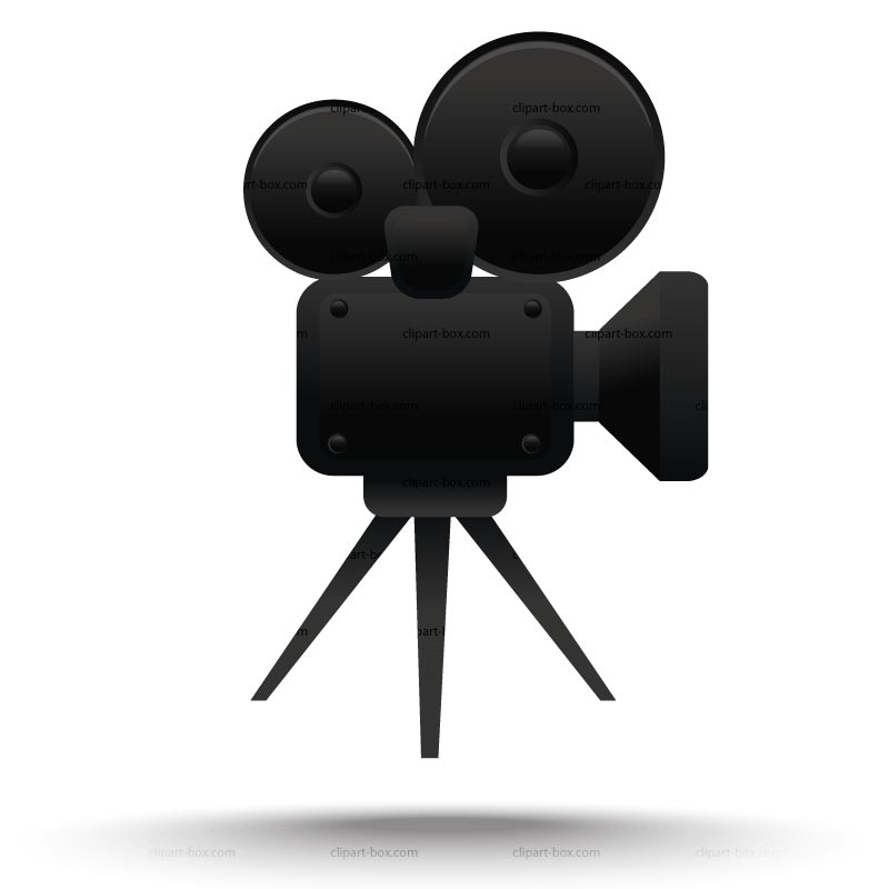 Old movie camera clipart 3