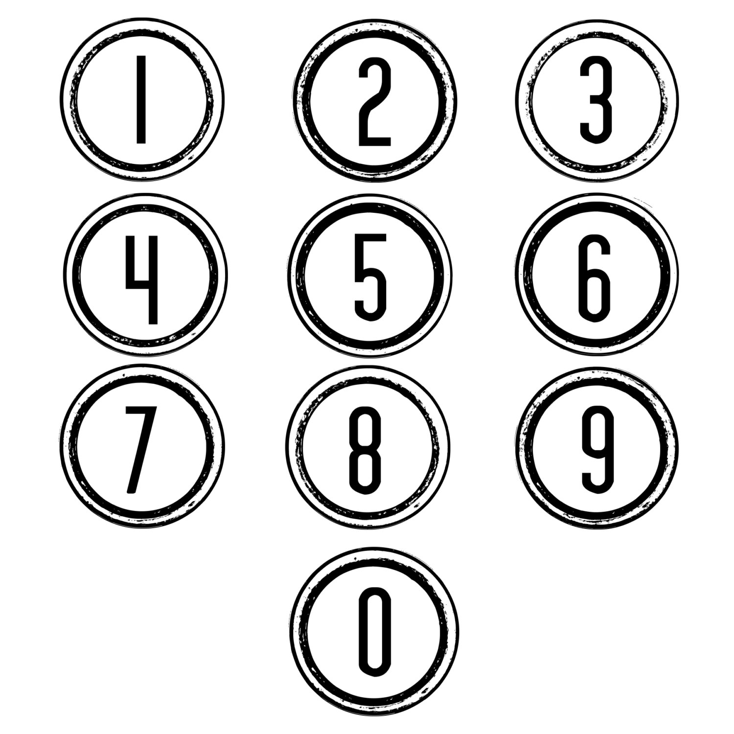 Pictures of numbers clipart