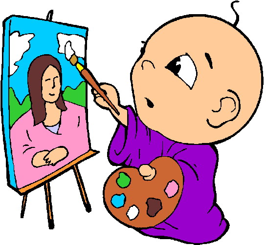 Baby paint clipart