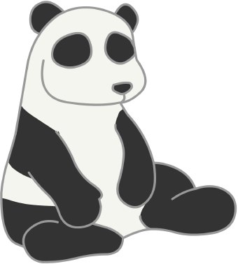 Panda clip art 2