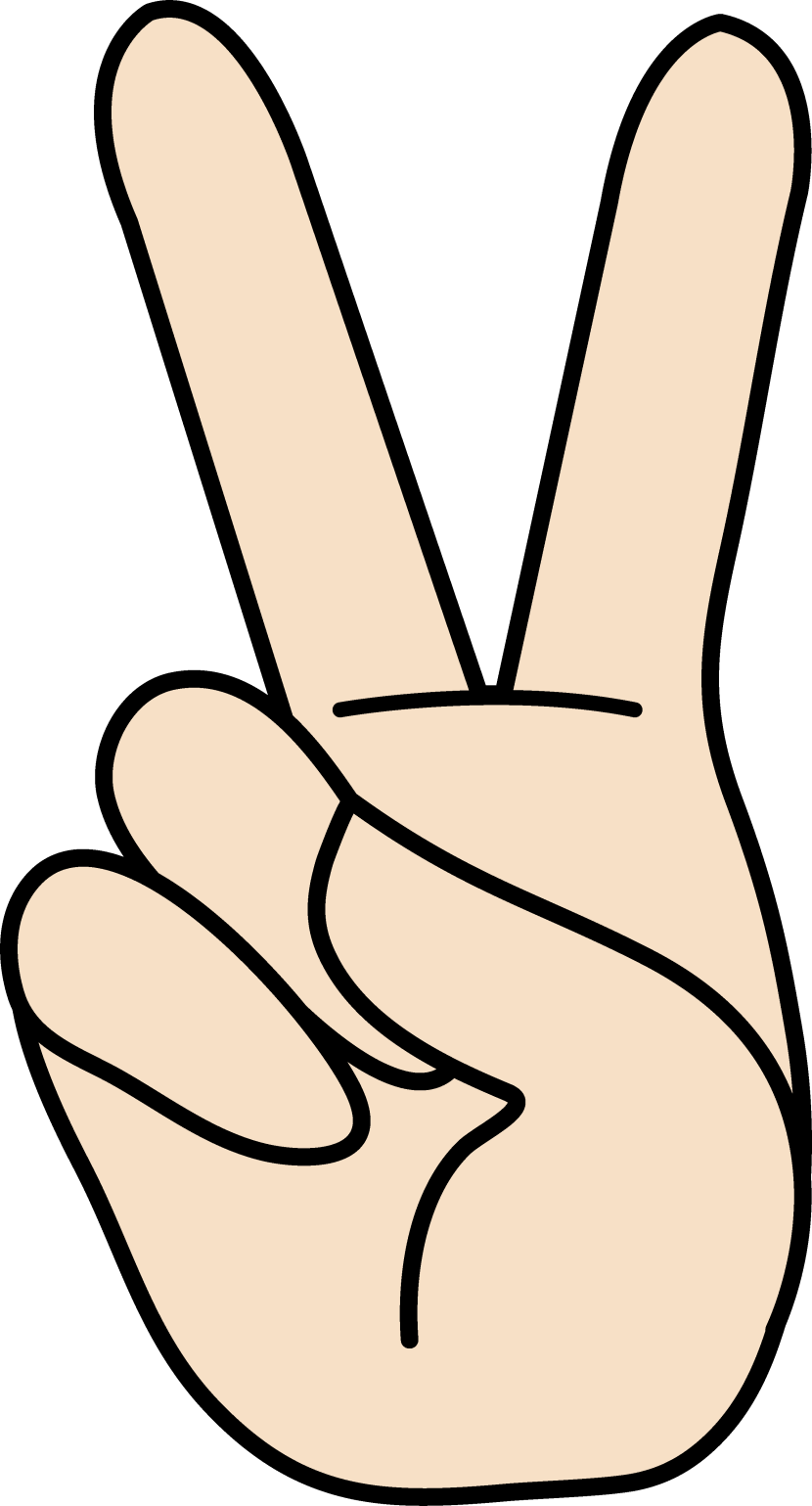 Peace sign clip art 3
