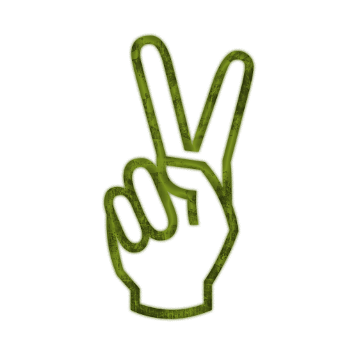 Hand peace sign clipart kid