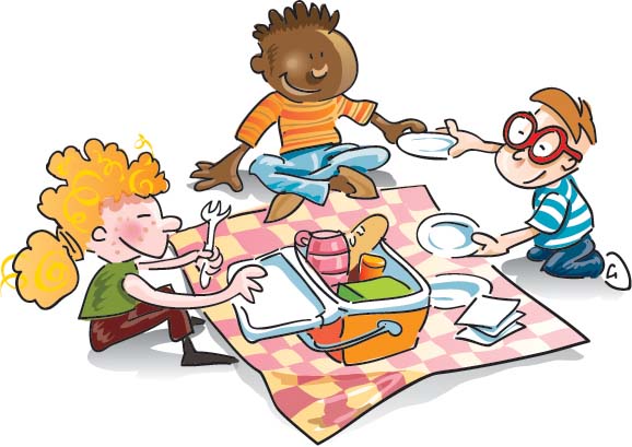 Family picnic clipart free clipart images