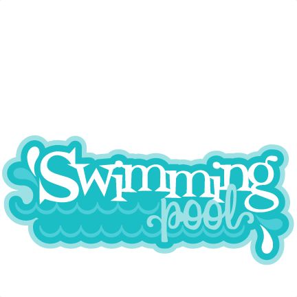 Swimming Pool Word Clipart Clip Art Library