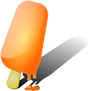 Orange popsicle clip art at vector clip art