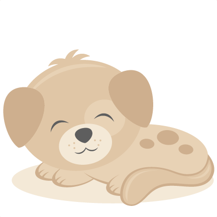 Sleeping puppy svg scrapbook cut file cute clipart files for