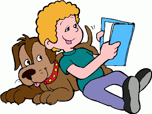 Free clip art children reading books
