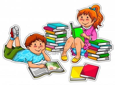 Reading together clipart clip art