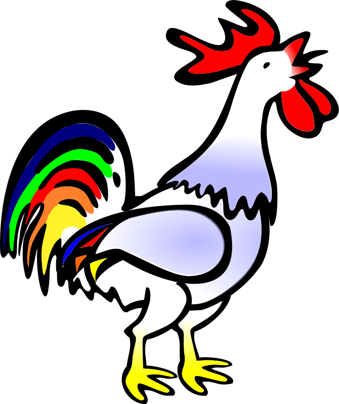 Rooster free clip art clipart 3