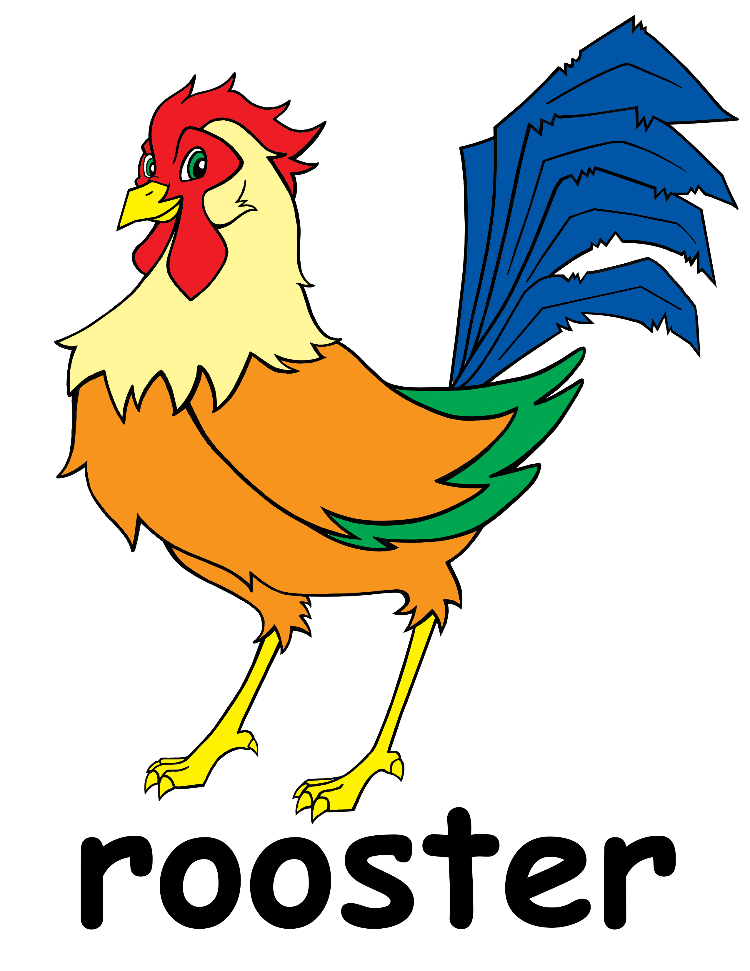 Rooster clip art cartoon free clipart images 4